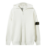 Stone Island Hoodeed Fullzip White